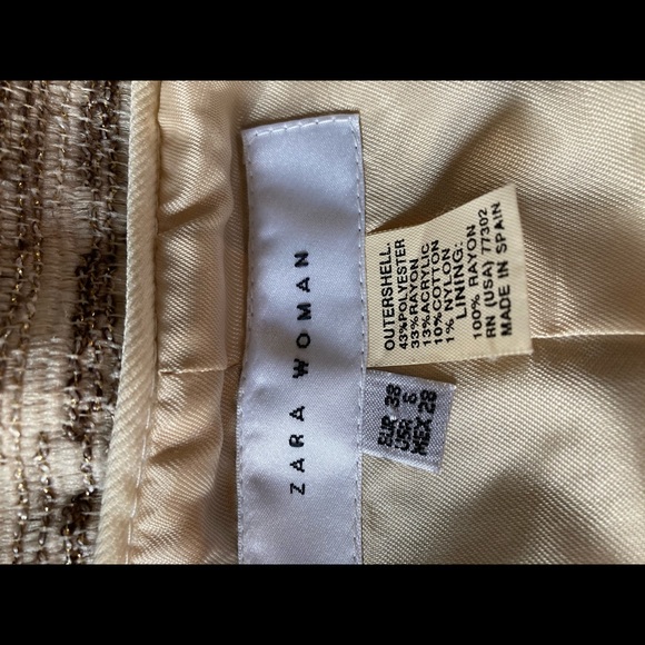 Zara Woman Cropped Tweed Open Jacket. - Picture 5 of 5